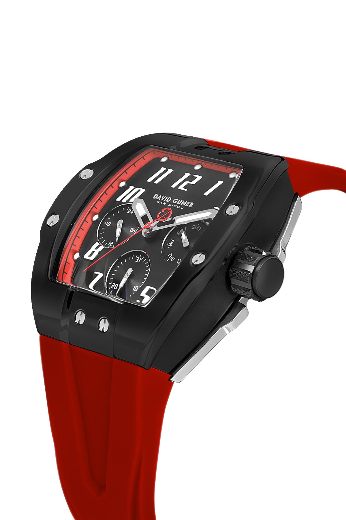 DAVID GUNER Siyah Kaplamalı Siyah Kadranlı Erkek Kol Saati - DG-8883GD-ZP2