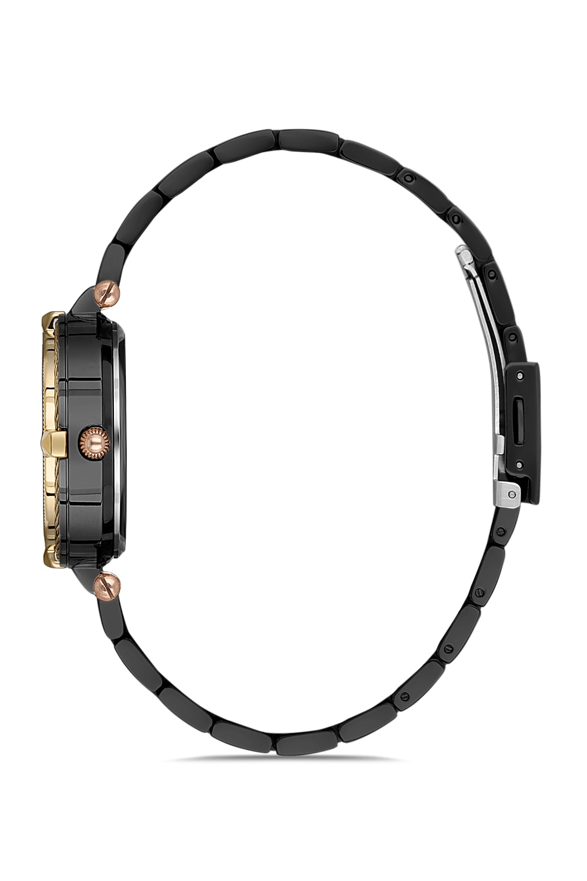 DAVID GUNER SİYAH KAPLAMALI SİYAH KADRANLI KADIN KOL SAATİ - DG-8176LA-G2