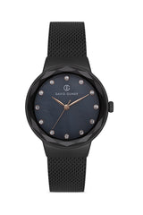 DAVID GUNER SİYAH KAPLAMALI SİYAH KADRANLI KADIN KOL SAATİ DG-8100LC-G2E