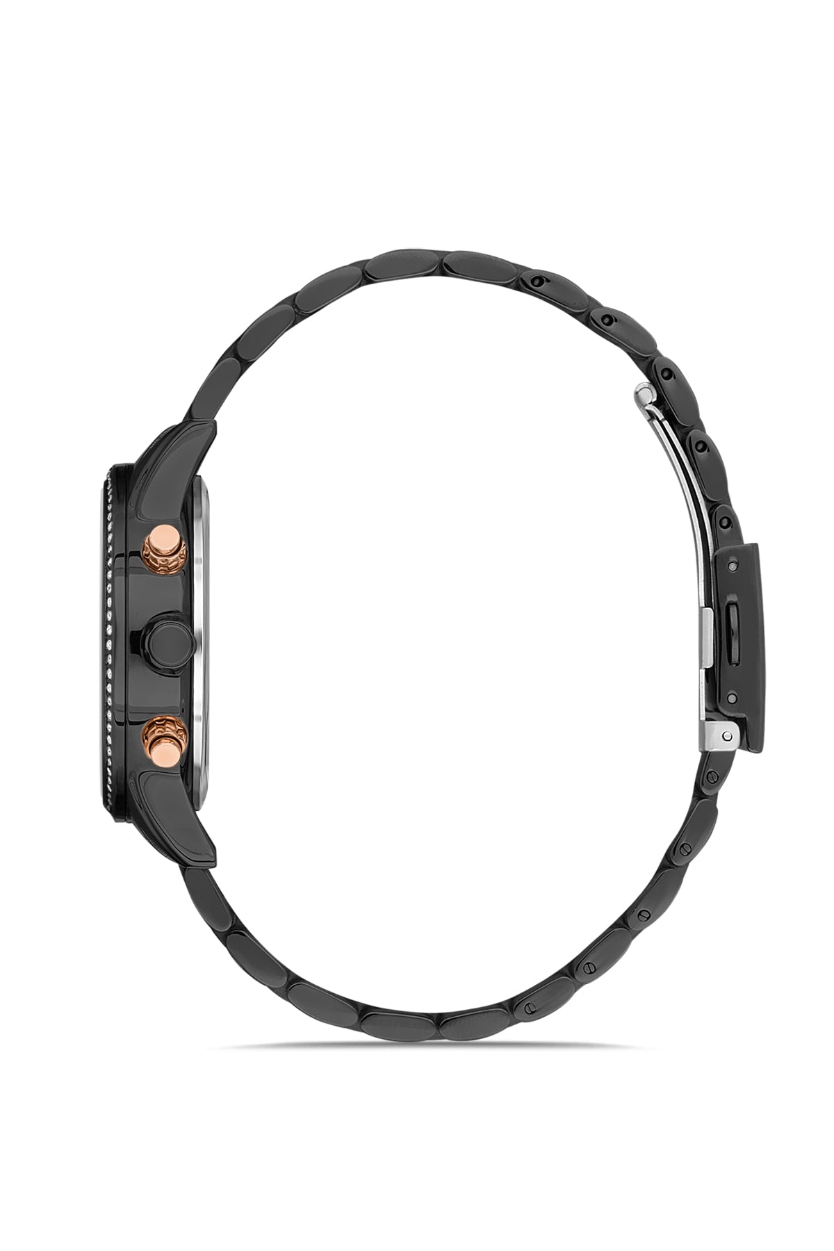 DAVID GUNER SİYAH KAPLAMALI SİYAH KADRANLI KADIN KOL SAATİ DG-8301LA-G2