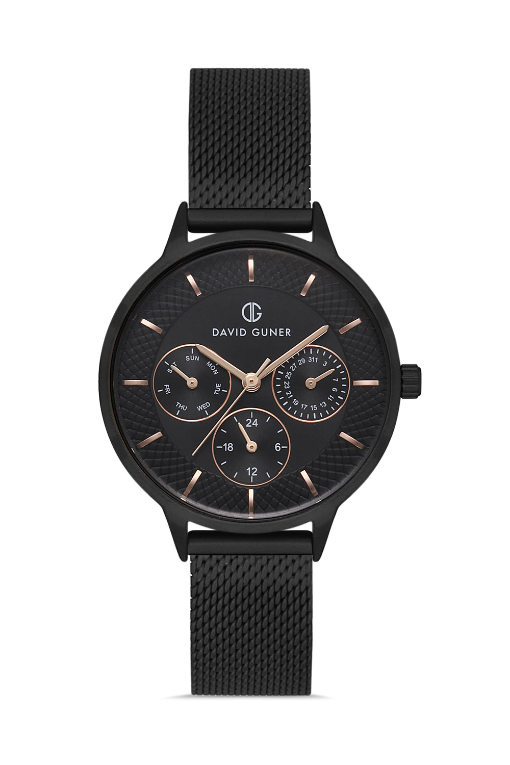 DAVID GUNER Kadın Kol Saati Siyah Kadran Siyah Kasa DG-8310LC-G2E