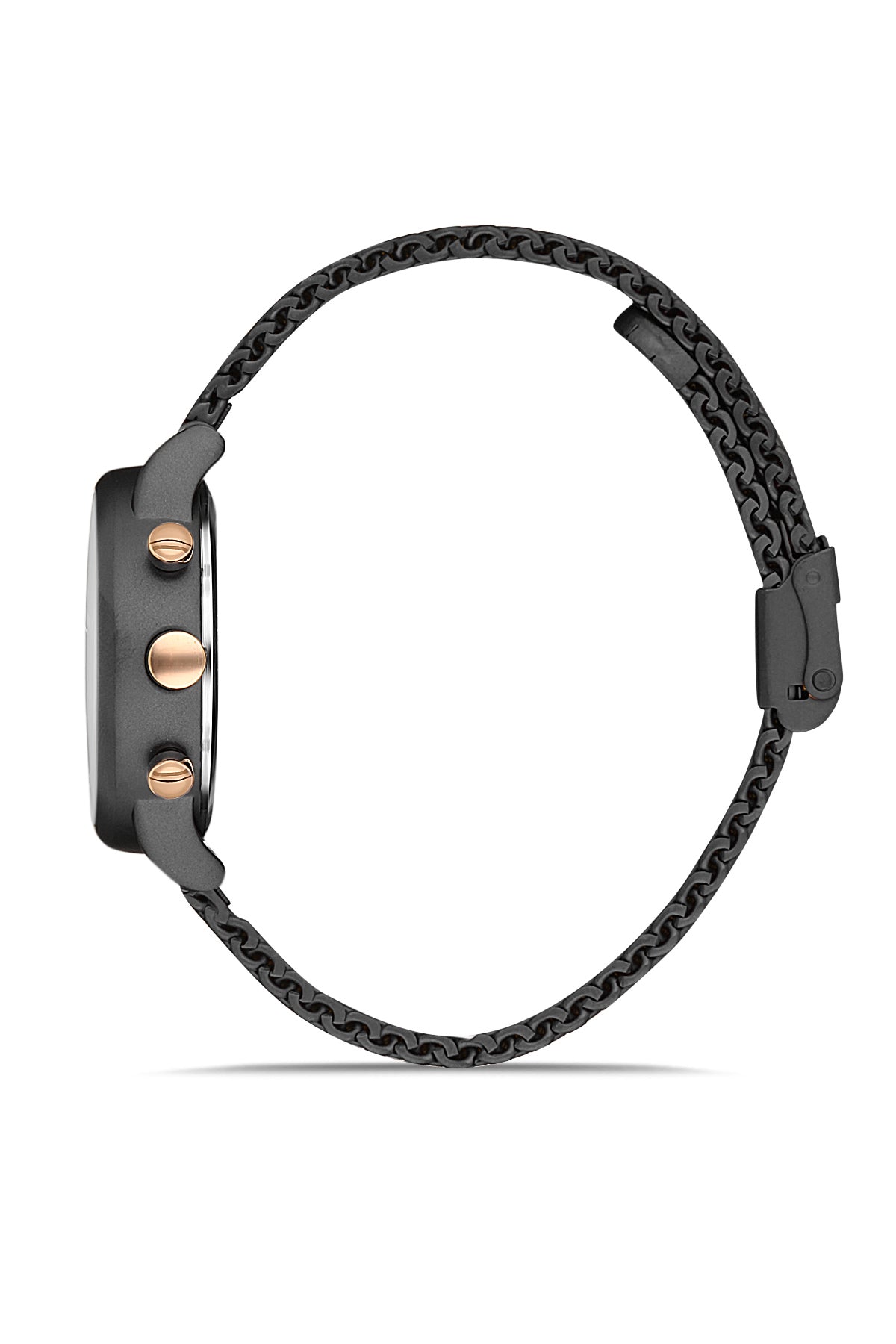 DAVID GUNER SİYAH KAPLAMALI SİYAH KADRANLI KADIN KOL SAATİ - DG-8322LC-G2E