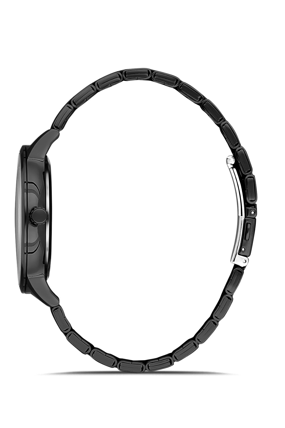 DAVID GUNER Black Coated Calendar Men's Watch