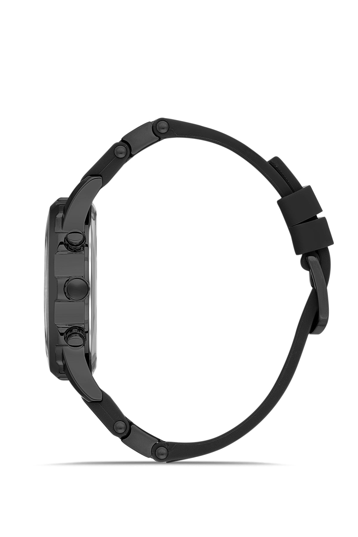 DAVID GUNER Yeşil Kadranlı Siyah Silikon Kayışlı Erkek Kol Saati - DG-8456GD-G10