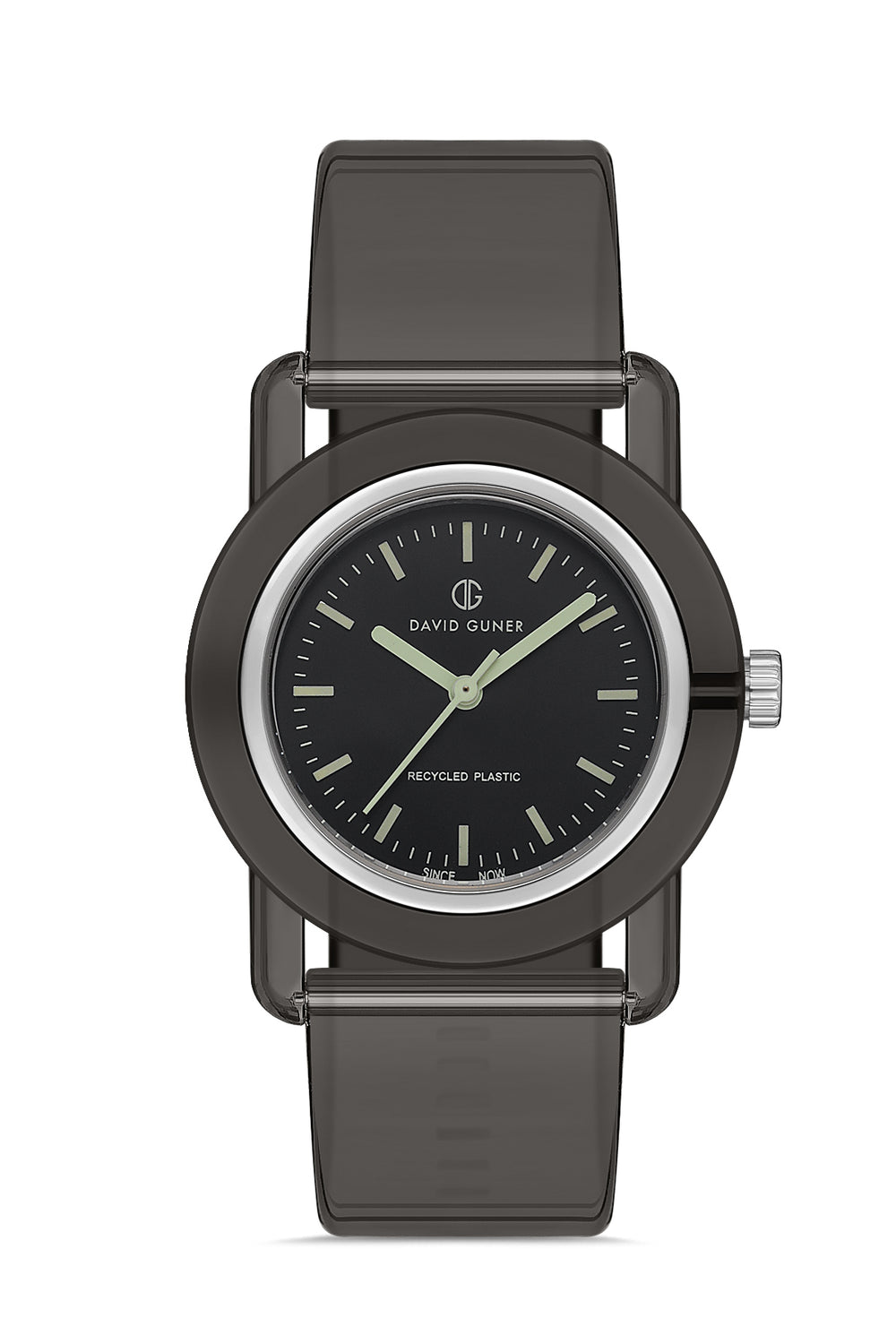 DAVID GUNER Unisex Kol Saati Siyah Kadran Gri Kordon DG-8661LD-G2