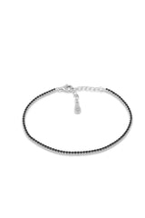 DAVID GUNER Siyah Taşlı 925 Ayar Gümüş Bileklik