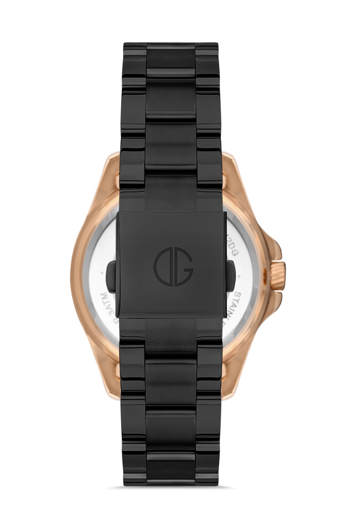 DAVID GUNER Takvimli Rose Siyah Kaplama Erkek Kol Saati - DG-8371GA-R2