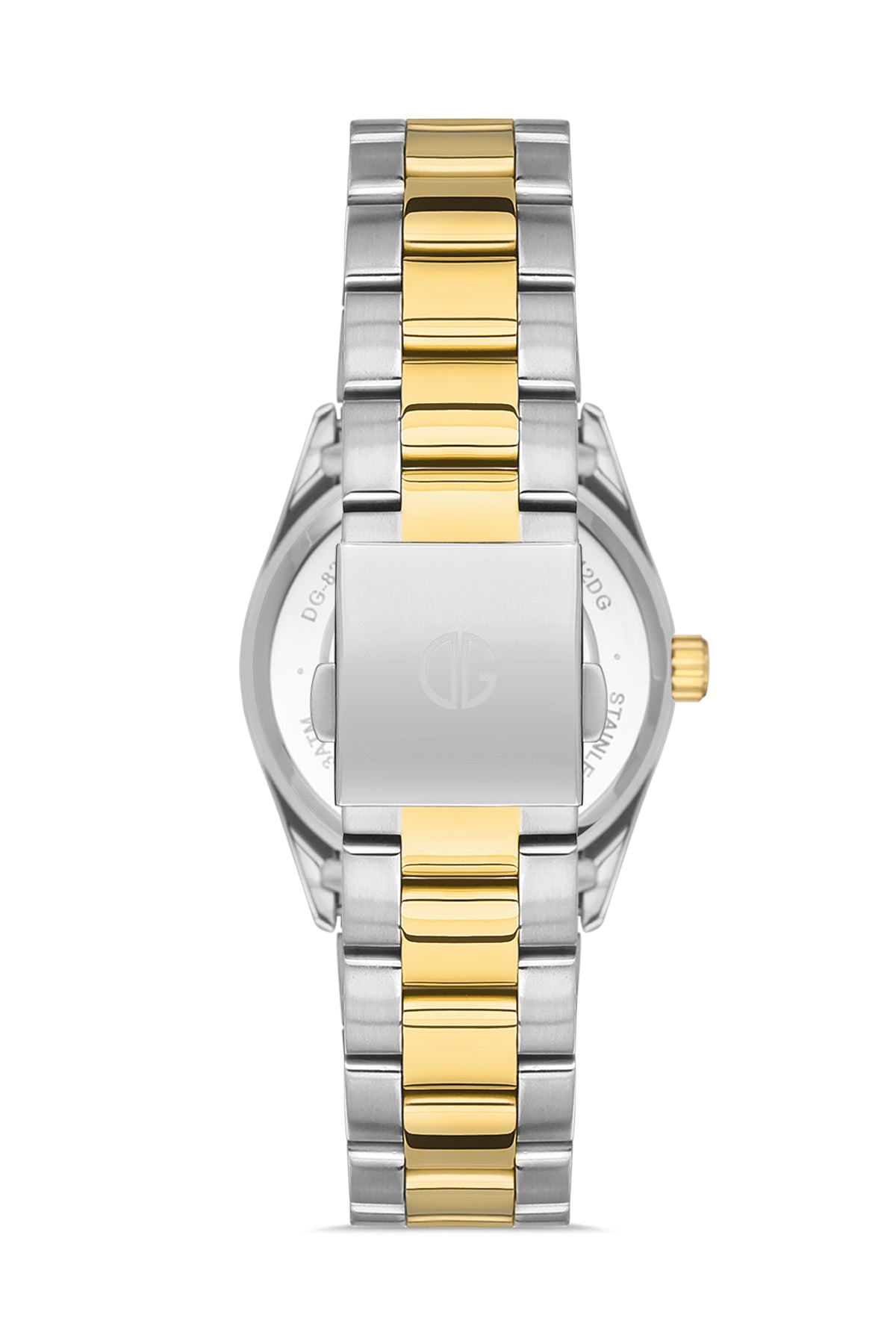 DAVID GUNER Yellow and White Coated Women's Watch with Calendar