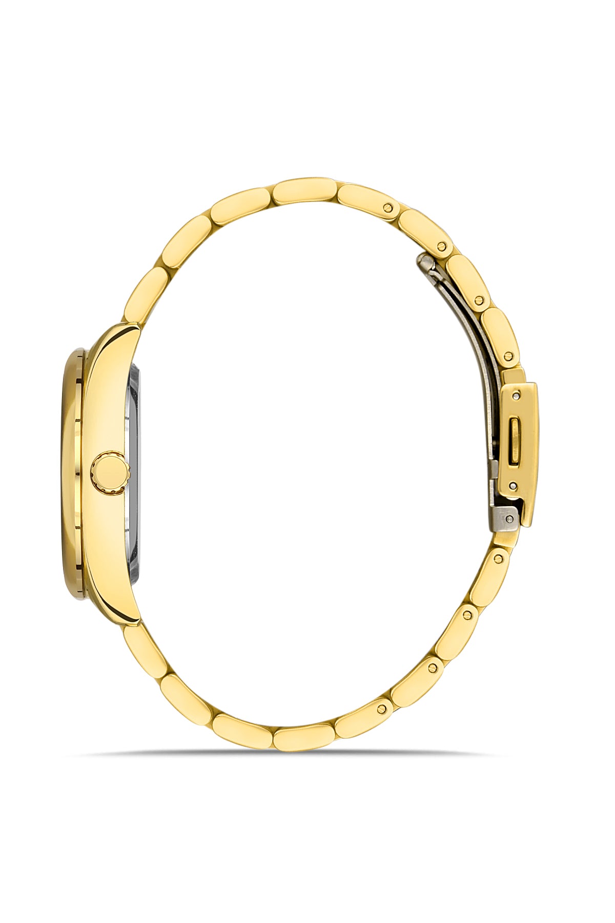 DAVID GUNER Yellow Coated Women's Watch with Calendar