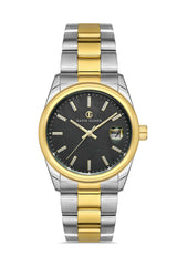 DAVID GUNER Black Dial Women's Watch with Calendar