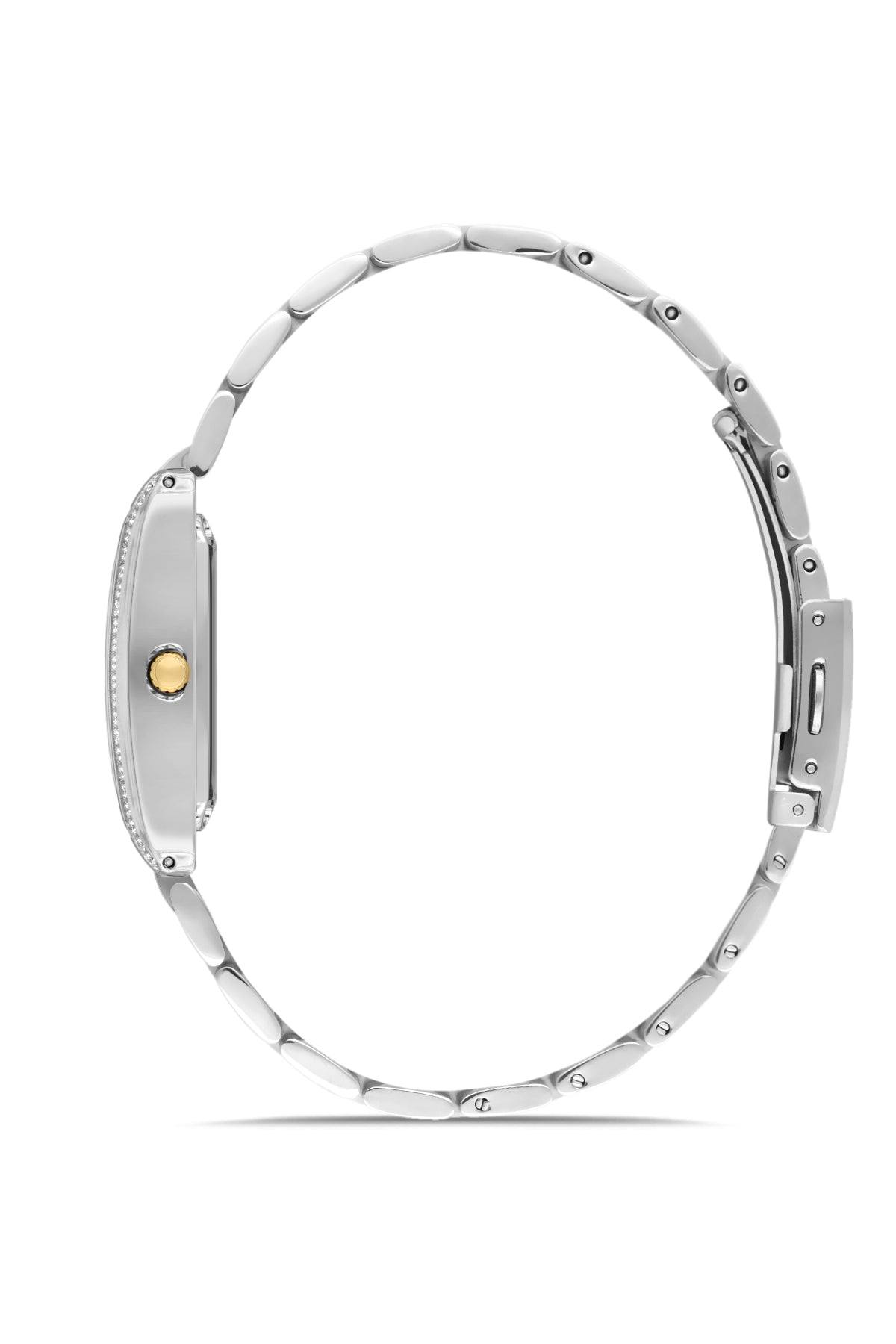 DAVID GUNER Taşlı Sarı Gümüş Kaplamalı Yeşil Kadranlı Kadın Kol Saati - DG-8663LA-D10