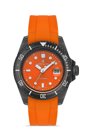 DAVİD GUNER Turuncu Kadranlı Gun Kaplamalı Unisex Kol Saati - DG-8656GD-ZQ11