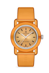 DAVID GUNER Rakamlı Turuncu Plastik Kordonlu Geri Dönüştürülebilir Su Geçirmez Unisex Kol Saati - DG-8661LD-ZQ11