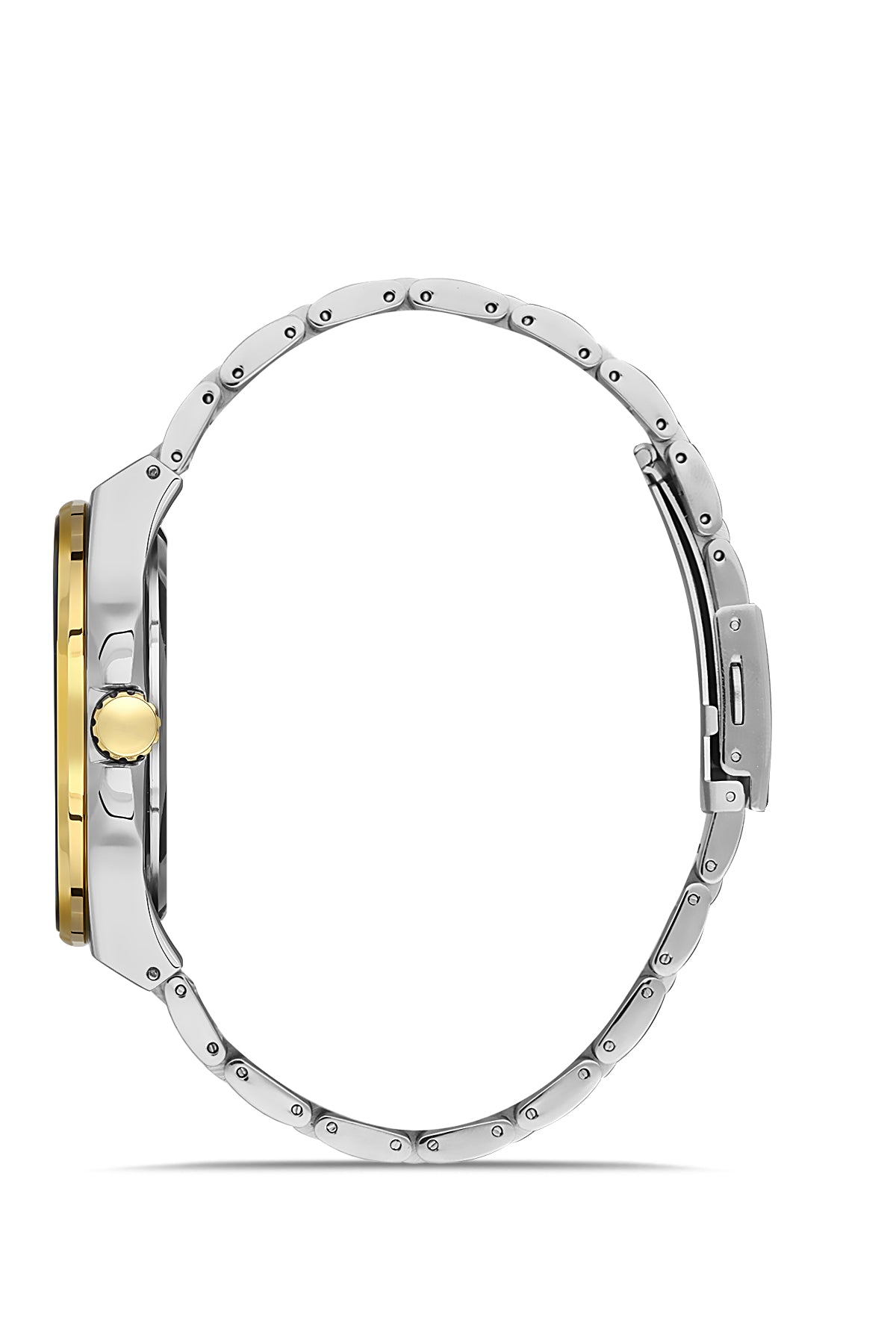 DAVID GUNER Yeşi Kadranlı Sarı Gümüş Kaplamalı Erkek Kol Saati - DG-8342GA-D10