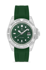 DAVID GUNER Yeşil Kadranlı Beyaz Kaplamalı Unisex Kol Saati - DG-8656GD-ZM10