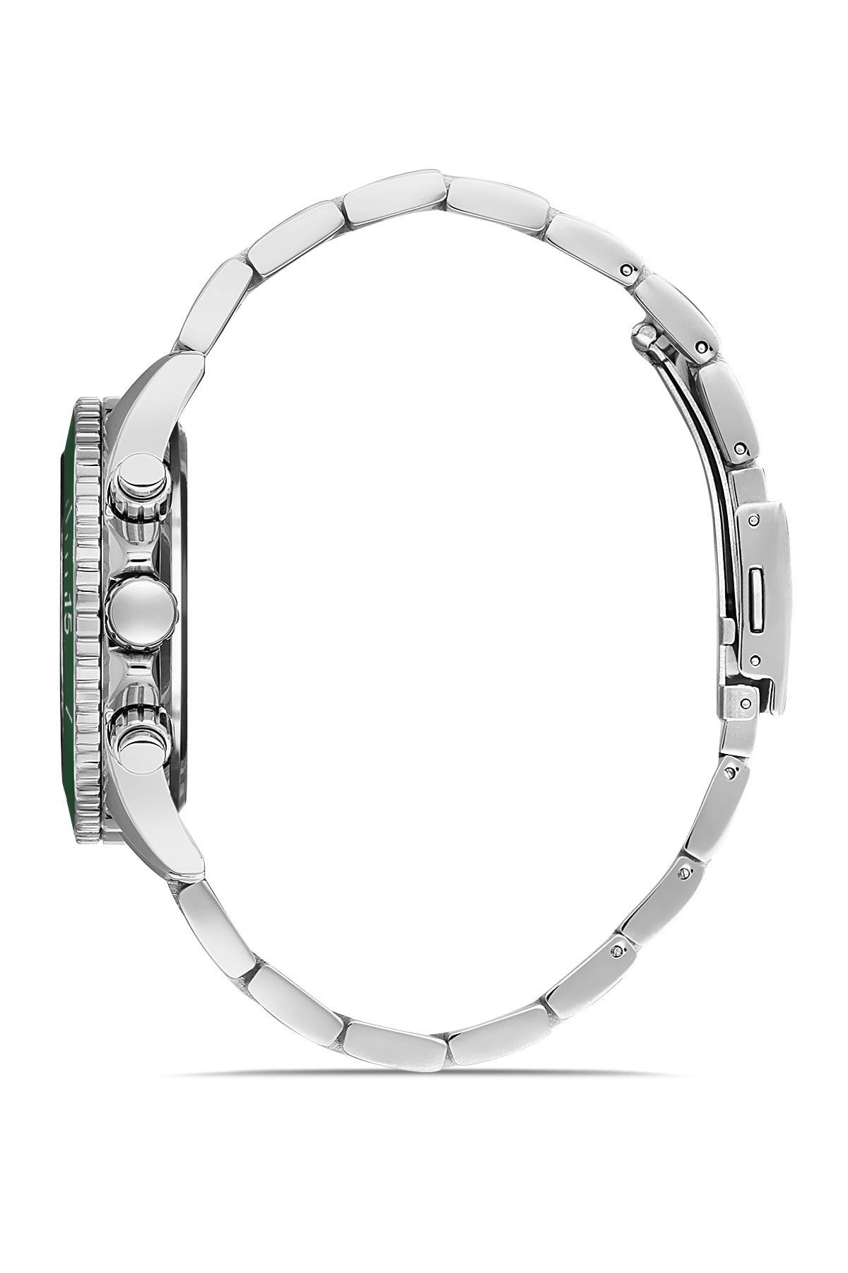 DAVID GUNER Yeşil Kadranlı Gümüş Kaplamalı Erkek Kol Saati - DG-8252GA-A10