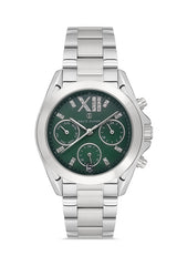 DAVID GUNER Yeşil Kadranlı Paslanmaz Masif Çelik Kadın Kol Saati - DG-8650LA-A10